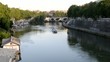 Roma - Battello sul Tevere al tramonto
