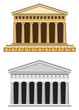 Antique Temple Facade