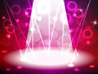 Stage with pink and red tone lights Stage with pink and red tone lights