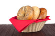 Bagels in basket