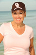 Woman Supporting Breast Cancer Awareness Woman Supporting Breast Cancer Awareness