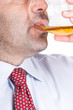 Businessman drinking whisky Businessman drinking whisky