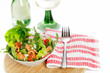 Bunter Salat mit Räucherlachs