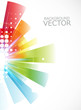 Abstract colorful rainbow circle wave background