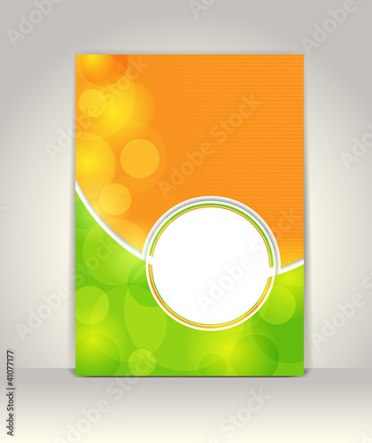 Vector: Business brochure template, abstract colorful design Business brochure template, abstract colorful design