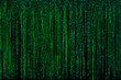 Green digital matrix abstract background