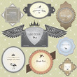 Set of vintage labels Set of vintage labels