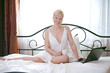 woman in bedroom