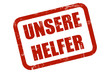 Grunge Stempel rot UNSERE HELFER