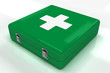 first aid kit green