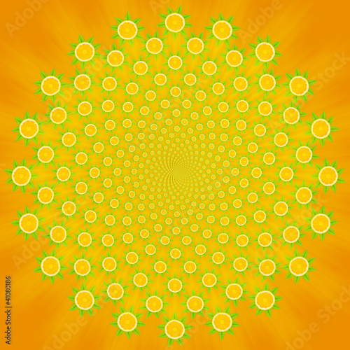 Illustration: orange background orange background