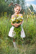 Girl on grass