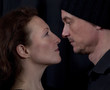 man and woman eye to eye