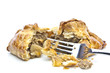 Traditional Cornish Pasty broken open Traditional Cornish Pasty broken open