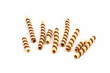 Scattered wafer sticks isolated on white Scattered wafer sticks isolated on white