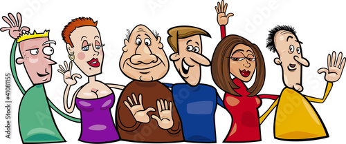 Vector: Group of happy people Group of happy people
