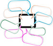 tablet pc designed in form of speech bubble 3d concept