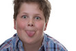 canvas print picture - Lausbub - Zunge rausstrecken
