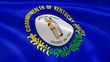 Kentuckian flag in the wind