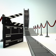 Film roll carpet entrance