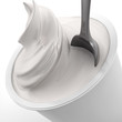 Yogurt isolated on white background