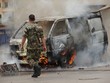 Photo: burning van burning van