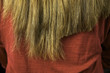 Long hair after some cutting close up