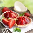 Kleine Erdbeerkuchen
