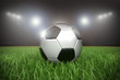 Fussball im Stadion Flutlicht Nachts