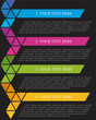 brochure design black