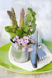 Table Decoration with Asparagus