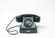 Foto: old green phone on white background, vecchio telefono a rotella old green phone on white background, vecchio telefono a rotella