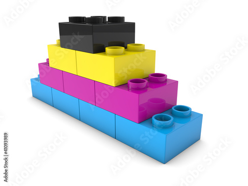 Illustration: 3D plastic part of children's play 3d render 3D plastic part of children's play 3d render