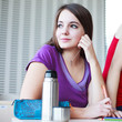 Students in class (color toned image)