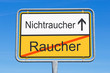 Raucher und Nichtraucher