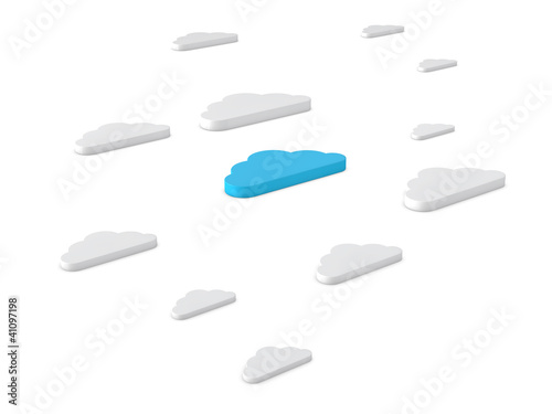 Illustration: cloud computing 3s render illustration cloud computing 3s render illustration