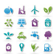 Green, Environment and ecology Icons - vector icon set Green, Environment and ecology Icons - vector icon set
