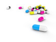 pills 3d render illustration