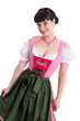 Junge Frau posiert im Dirndl