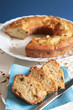 Slices of apple and raisins cake Slices of apple and raisins cake