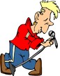 Fellow with a microphone.