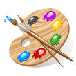Vector: Art palette Art palette