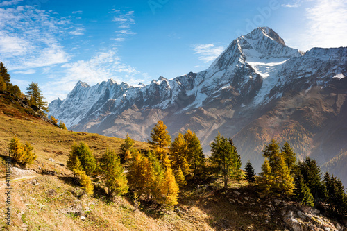 Photo: Bietschorn in autumn Bietschorn in autumn