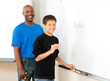 Stock Photo of Teacher and Student - Math