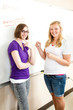 Stock Photo of Teens at Blackboard Stock Photo of Teens at Blackboard