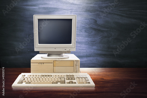 Photo: dramatic lighting image of an old, vintage workspace dramatic lighting image of an old, vintage workspace