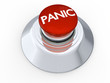 Red button labeled with the word PANIC. Red button labeled with the word PANIC.