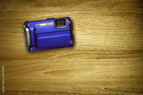 Foto: blue compact camera blue compact camera