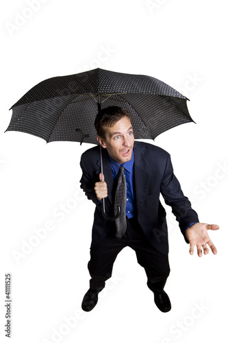 Foto: Businessman with umbrella Businessman with umbrella