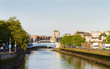 Dublin city at sunset - O'More and James Joyce bridges